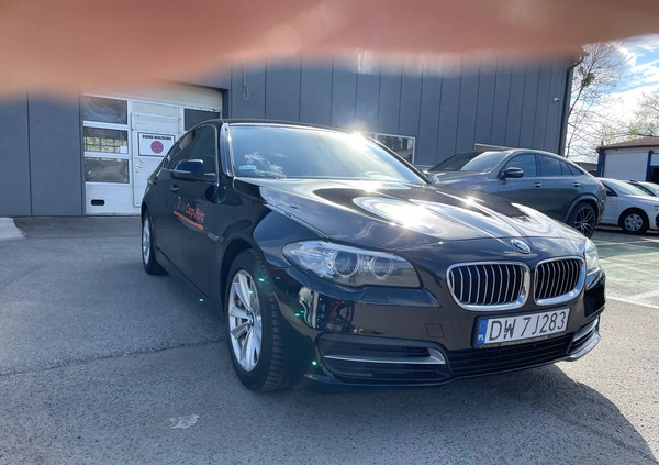 BMW Seria 5 cena 82700 przebieg: 161000, rok produkcji 2016 z Wrocław małe 742